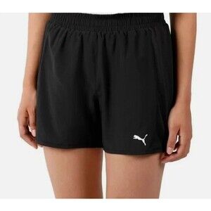 PUMA Woven Active Shorts Black Lightweight Women’s Small Athletic Running